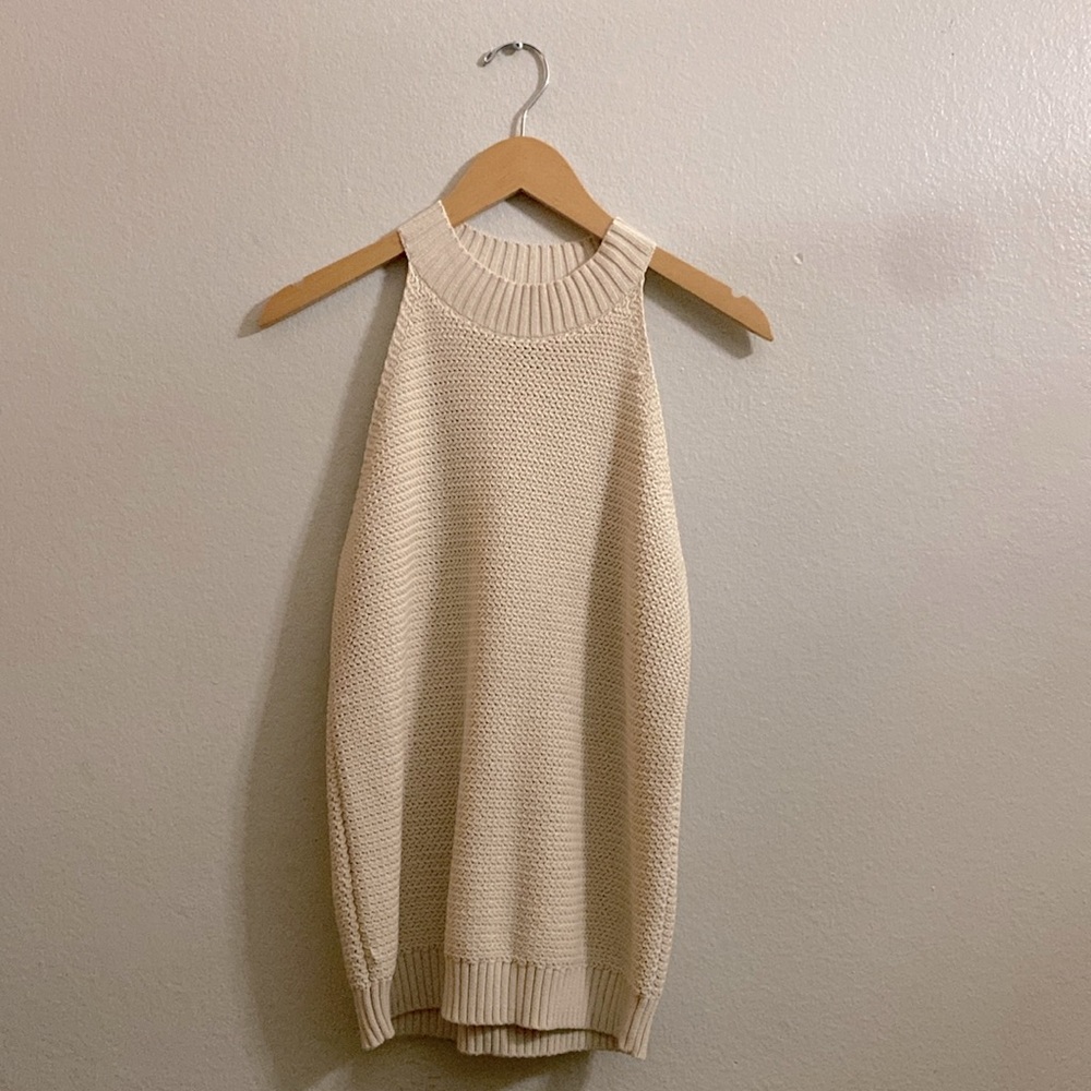 Loft Sleeveless Halter Knit Top NEW with Tags
